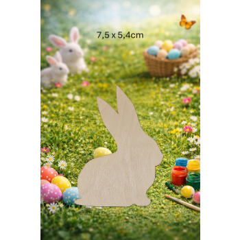 Królik 7,5cm, sklejka 3mm